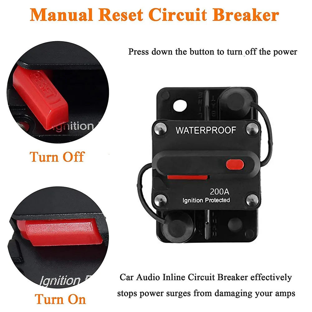 Manual Power Protect for Audio System Fuse Car