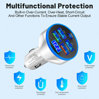 20W 5 Ports Car Charger