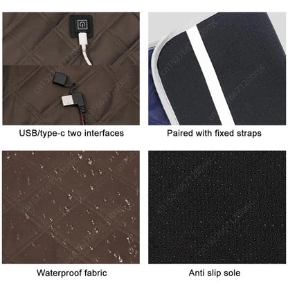 Type C/USB Charging Electric Heated Seat Cover