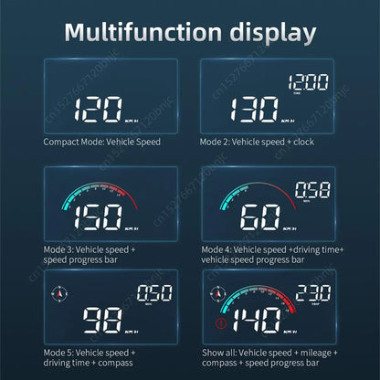 Car GPS HUD LCD Display