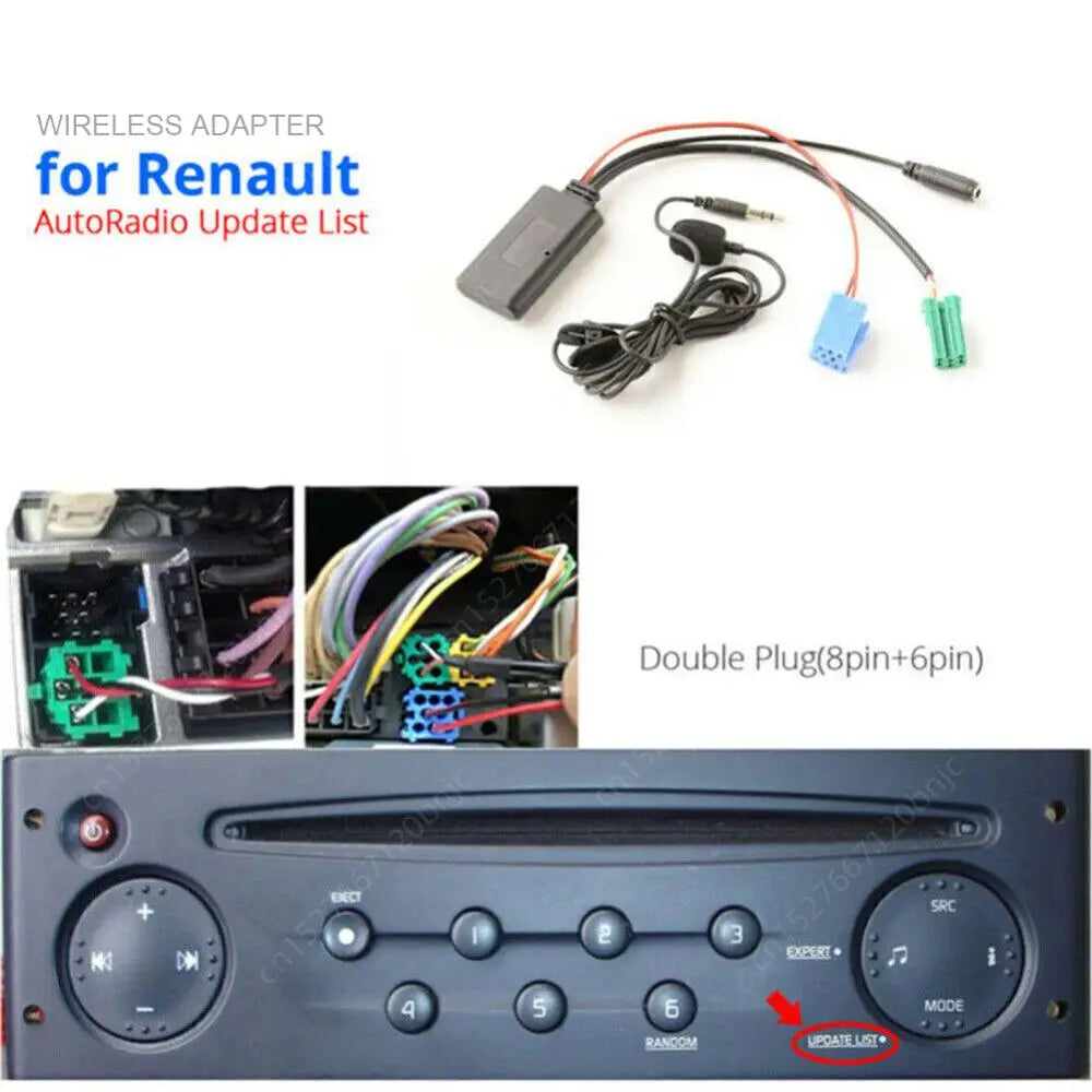 Car Bluetooth Module AUX IN Audio MP3 Music Adapter