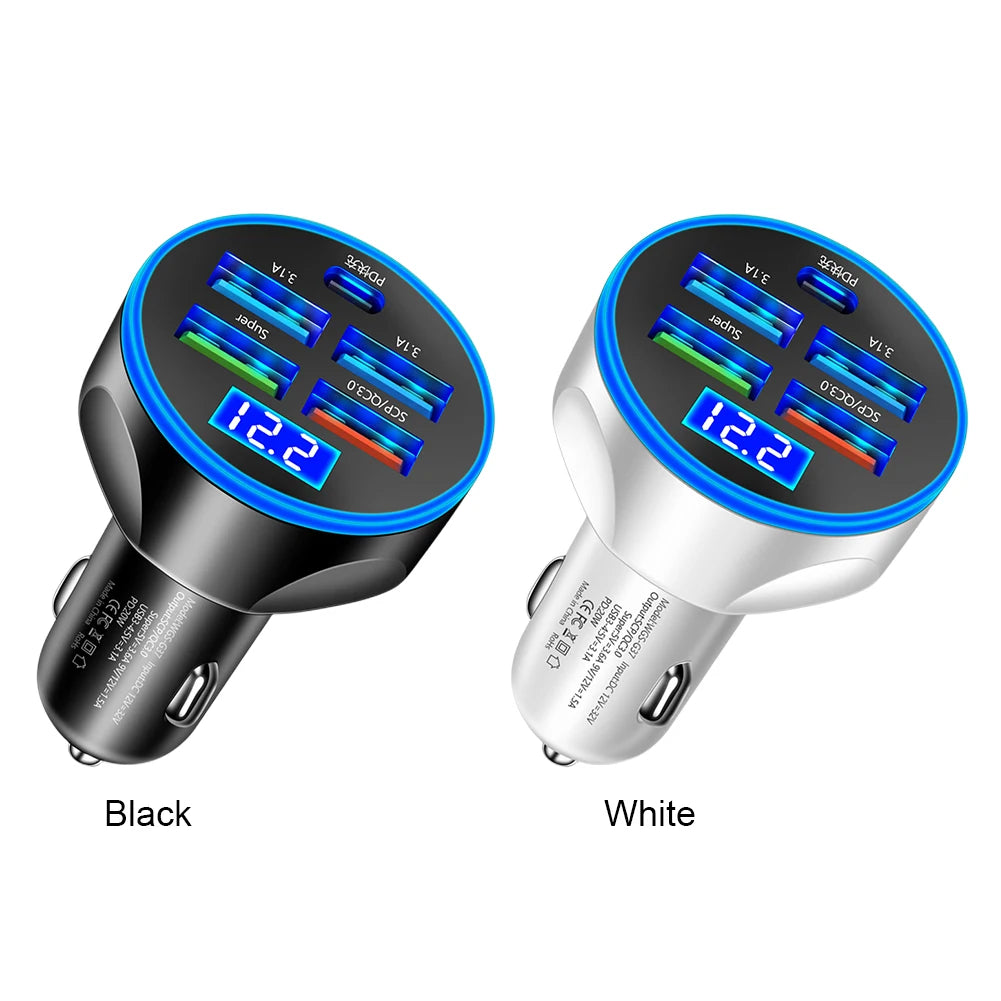 20W 5 Ports Car Charger