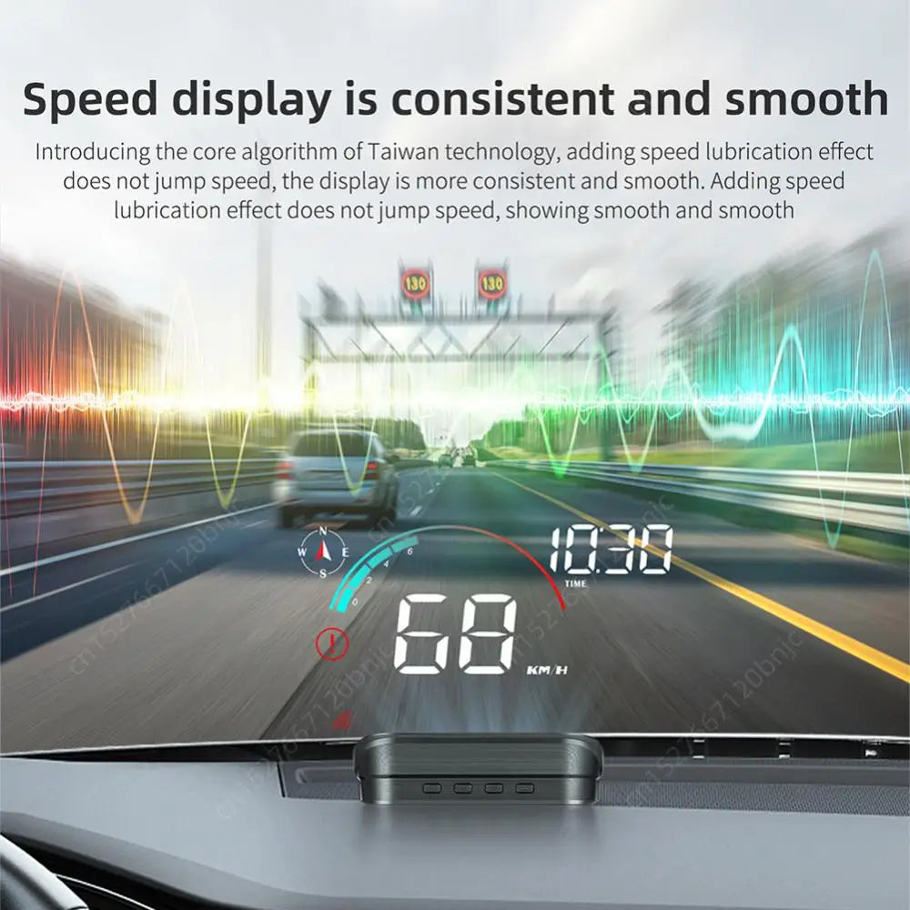 Car GPS HUD LCD Display