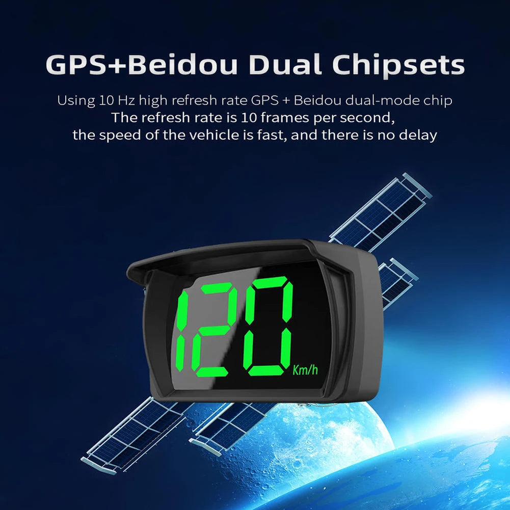 Big Font Digital GPS Speed Meter Clock