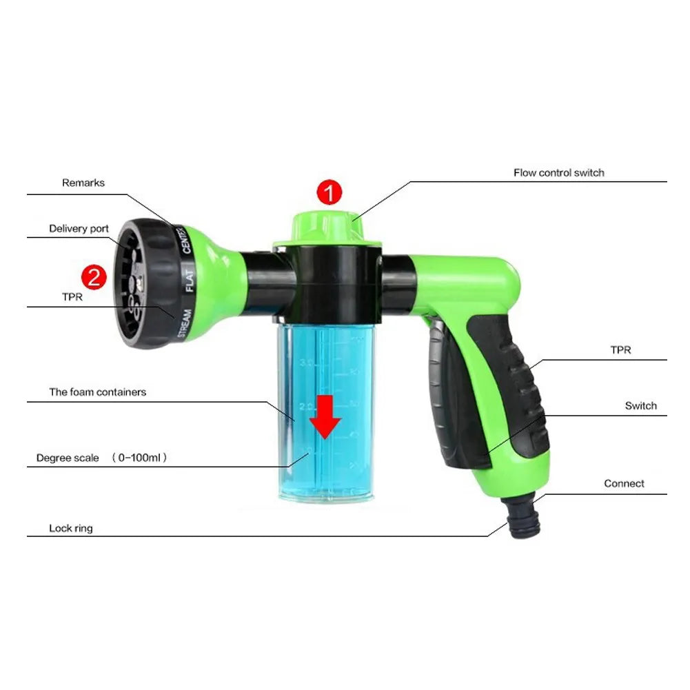 3-Gear Adjustable Portable Car Washing Gun