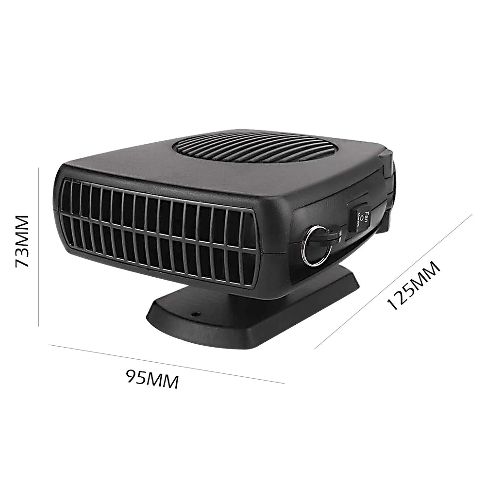 2-in-1 12V Car Heater Electric Heating Fan