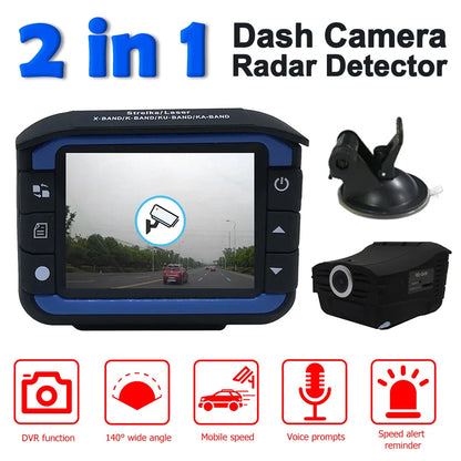 2 in 1 Dash Cam Anti Radar Detector