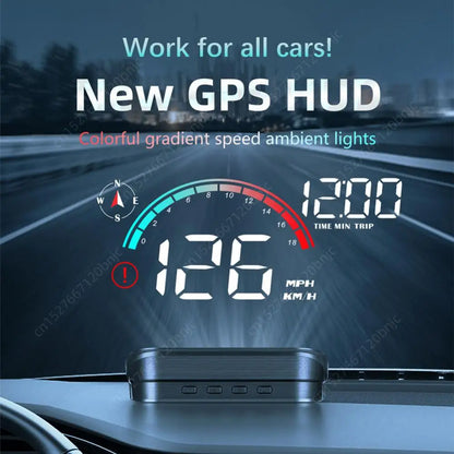 Car GPS HUD LCD Display