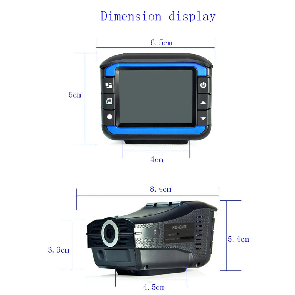 2 in 1 Dash Cam Anti Radar Detector