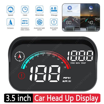 Car GPS HUD LCD Display