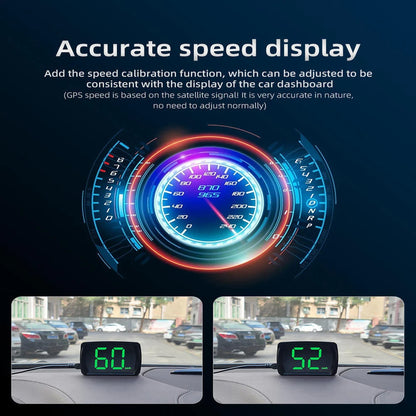 Big Font Digital GPS Speed Meter Clock