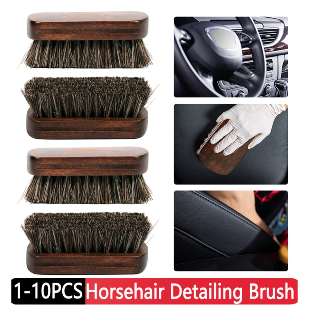 1-10PCS Horsehair Detailing Brush for Car