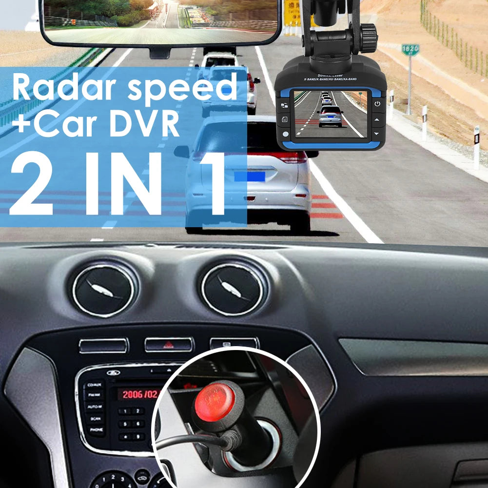 2 in 1 Dash Cam Anti Radar Detector