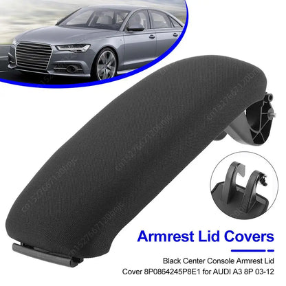 Black Center Console Armrest Lid Cover